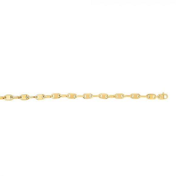 8.25" 14K Yellow Gold Fancy Anchor Link Bracelet